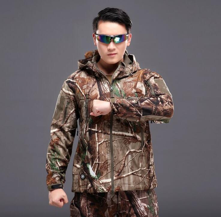 Hunting clothes Outdoor Shark Skin tad v4 Tactical millitary Softshell Jacket Suit Men Waterproof Combat Jacket
