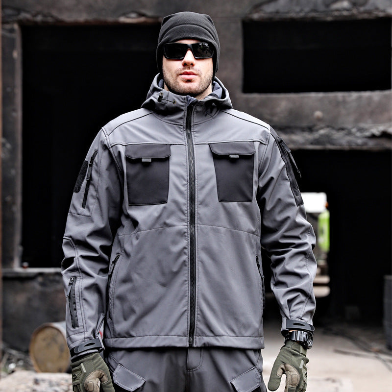 Tactical Soft Shell Jacket Tactical Windbreaker Waterproof Outdoor