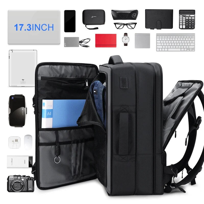 Fenruien Multifunction Backpack Fashion Men's Business Backpack High Quality Classic Travel Male Backpacks Fit 17.3 Inch Laptop