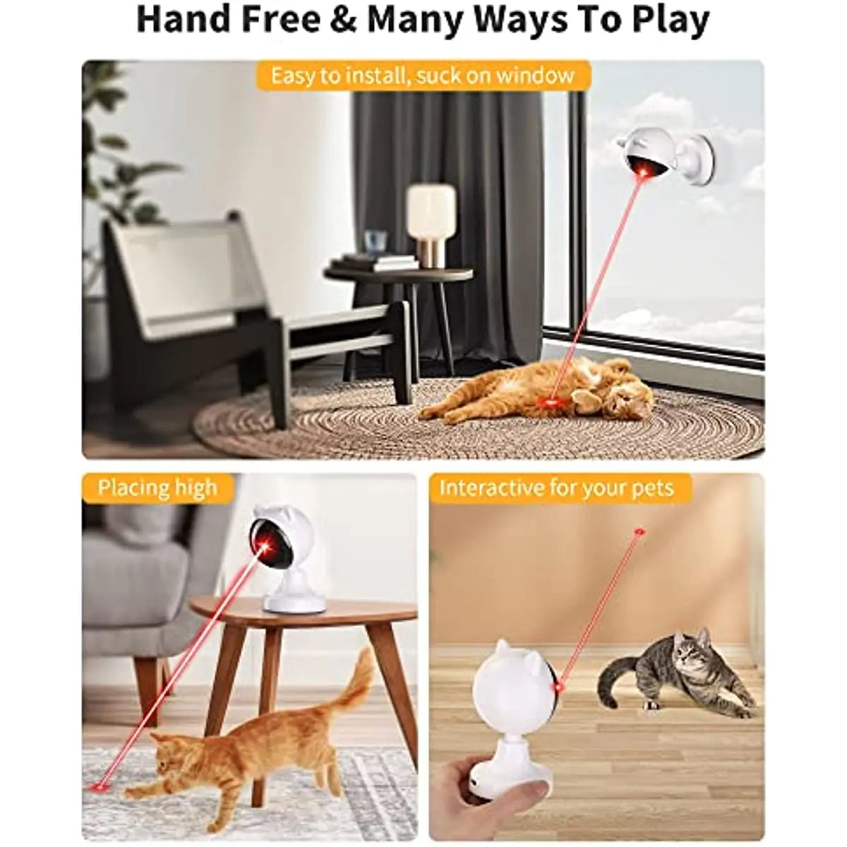Automatic Laser Cat Toy - USB Rechargeable