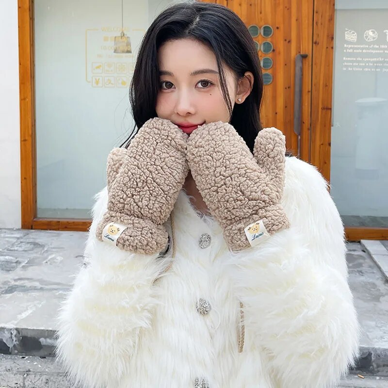 Plush Warm Gloves