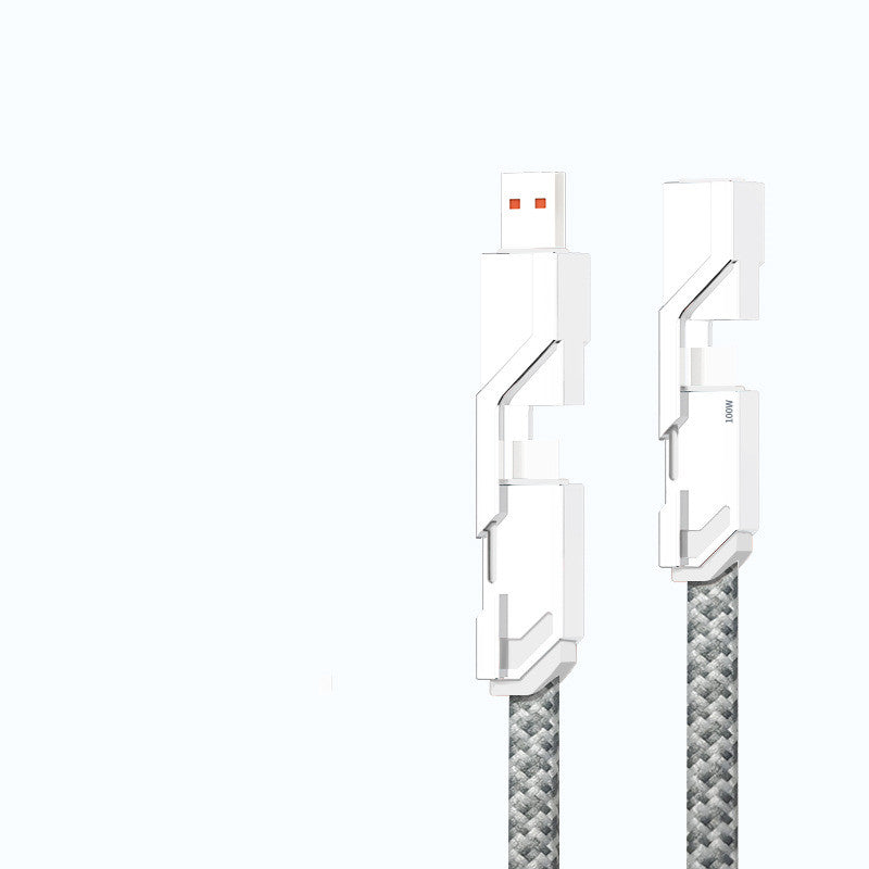 100W 4-in-1 Fast Charging Data Cable Is Applicable